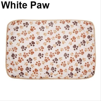 Jual Bluelans(R) Cat Dog Puppy Pet Bone Paw Print Warm Coral Fleece Mat
Soft Blanket Bed Pad S (White Paw) intl Online Terjangkau