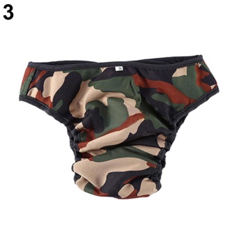 Gambar Bluelans(R) Female Pet Dog Menstruation Washable Reusable Diaper Protector Cute Pants L (Camouflage)   intl