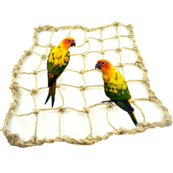 Gambar Bluelans(R) Parrot Bird Parakeet Hanging Rope Climbing Net Swing Ladder Play Gym Pet Toy   intl