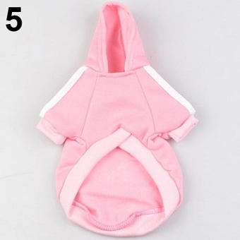 Gambar Bluelans(R) Pet Hoodie Coat Dog Jacket Winter Clothes Puppy Cat Sweater Clothing Apparel S (Pink)   intl