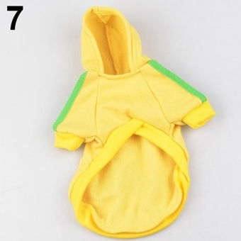 Gambar Bluelans(R) Pet Hoodie Coat Dog Jacket Winter Clothes Puppy Cat Sweater Clothing Apparel S (Yellow)   intl