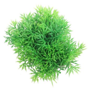 Gambar Bluelans(R) Plastic Artificial Water Grass Plant Aquarium Fish Tank Ornament Decor Grass Green   intl