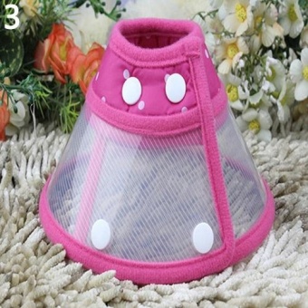 Gambar Bluelans(R) Puppy Pet Dog Cat Comfy Cone Neck Collar Anti Bite Medical Recovery Protection S (Pink)   intl