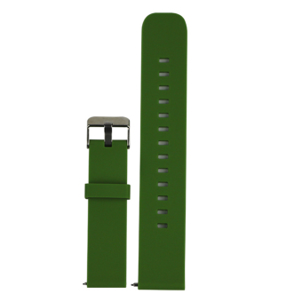 Bluelans® Silicone Watch Band for Moto 360 2 42mm Sumsang S2 Pebble Time Round Green  
