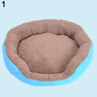 Gambar Bluelans(R) Winter Warm Soft Fleece Puppy Pet Dog Cat Large Bed House Basket Nest Mat M (Blue)   intl