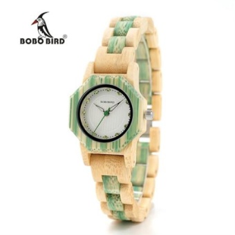 Gambar BOBO BIRD Newest Ladies Quartz Watch Jam Tangan es Octagon NaturalBamboo Watch Jam Tangan Case Women s Brand in Wooden BoxDropshipping 012