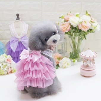 Gambar BolehDeals Fancy Dog Cat Dog Dress Korean Style Wedding Dress PartyCostume Outfit M   intl