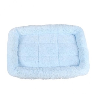 Gambar BolehDeals Super Soft Washable Pet Cat Dog Cushion Sleeper Mat WarmHouse Pad S Blue   intl