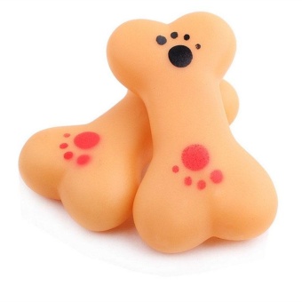 Bone Shape Mini Voice Toy Chewing Durable Rubber Random Pet ToysNon Toxic Toy - intl