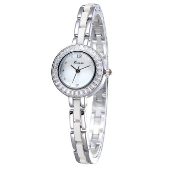 boyun KIMIO Watch Brand Luxury Rose Gold Women Watches Fashion Casual Crystal Diamonds Wristwatch (white)  