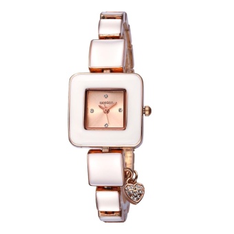 boyun WEIQIN Rhinestone Square Dial Gold Watch New Fashion Designer Women Luxury Brand Watches Quartz Movt Ladies Dress Wrist watch (gold gold)  