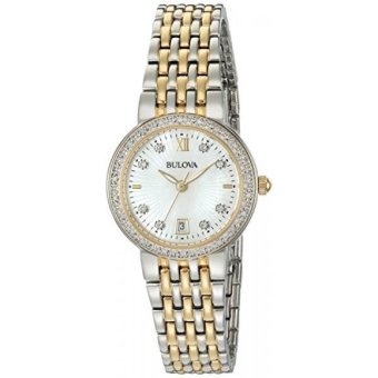 Bulova Womens Quartz Stainless Steel Casual Watch, Color:Two Tone (Model: 98R211) - intl  