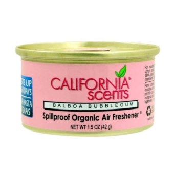 Gambar California Car Scent Balboa Bubblegum Spillproof Organic Car Air Freshener Parfum Mobil [42 g]