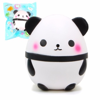 Gambar Cannies Gantungan Kunci Squishy Kawaii Panda Telur  Round panda