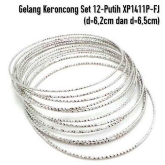 Gambar Cantique Gelang Keroncong   Gelang Perak Imitasi Anti Karat   1 Set isi 12pc