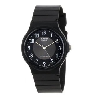 Gambar Casio Analog Watch Jam Tangan Unisex   MQ24 1B3LDF   Hitam   StrapKaret