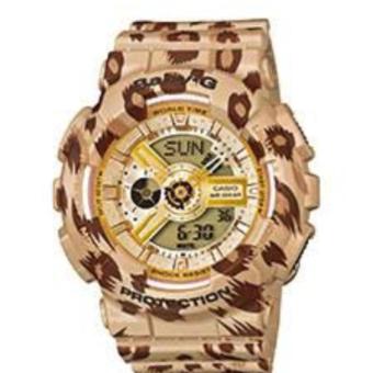 Gambar Casio Baby G BA 110LP 9A (Leopard Coklat)