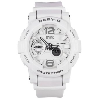 Gambar Casio Baby G Jam Tangan Wanita   Putih   Strap Resin   BGA 180 W