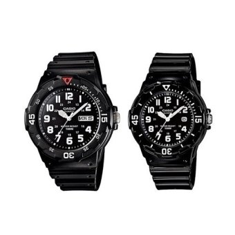 Gambar Casio Couple Watch Jam Tangan Couple   Hitam   Strap Karet   Sporty Couple