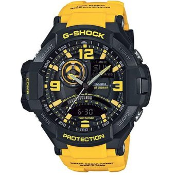 Gambar Casio G Shock GA 1000 9BDR Kuning