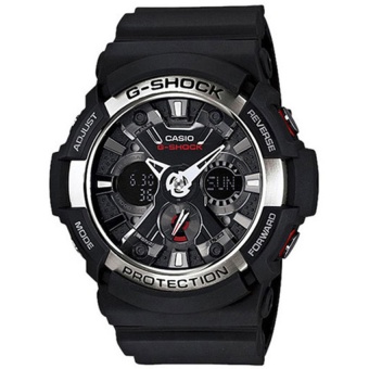 Casio G-shock GA-200-1A Men Sports Black Watch GA-200-1ADR(Multicolor) intl  