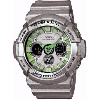 Casio G-SHOCK GA-200SH-8ADR - Analog-Digital - Multifunction - Jam Tangan Pria - Bahan Tali Resin - Gloss Grey  