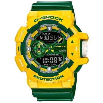 Gambar Casio G shock GA 400CS 9A Original   Hijau Kuning