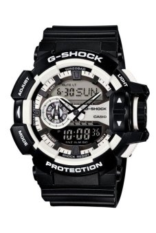 Gambar Casio G Shock   Jam Tangan Pria   Hitam Putih   Resin   GA 400 1A