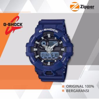 Gambar Casio G Shock Jam Tangan Prial Dual Time Analog Digital GA 700 Series   Tali Karet