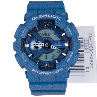 Gambar Casio G Shock Men s Blue Resin Strap Watch GA 110DC 2A