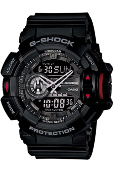 Gambar Casio G Shock Men s Black Resin Strap Watch GA 400 1B