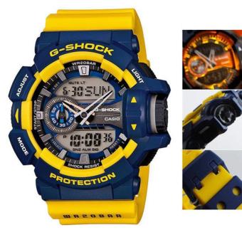 Gambar Casio G Shock Mens  Yellow Resin Strap Watch GA 400 9B