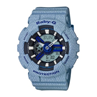 Gambar Casio G Shock Women s Blue Resin Strap Watch BA 110DE 2A2   intl