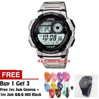 Jual Casio Jam Tangan AE 1000 W 1AVDF + Jam Geneva + Jam Q Q 005 Black
Online Terjangkau