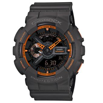 Casio Jam Tangan Pria Casio G-Shock GA-110TS-1A4DR Dark Grey Resin Digital Analog Watch  