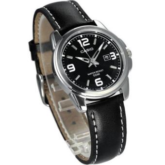 Gambar Casio Jam Tangan Pria Original   Garansi 1 Tahun   Tali Kulit   MTP 1314L 7AVDF   Hitam