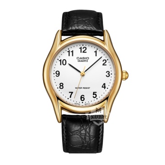 Gambar Casio mtp 1094q 7b1 asli fashion pria kasual sabuk kulit Shi Ying jam tangan