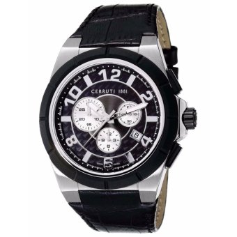 Gambar CERRUTI CT100801S04   Jam Tangan Pria   Leather   Black