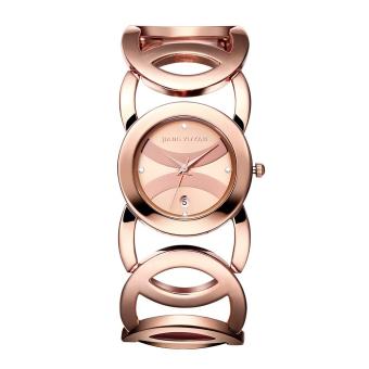 chechang 2016 Auto Date Brand Luxury Crystal Gold Watches Women Fashion Dress Bracelet Quartz Watch Shock Waterproof Feminino (rose gold rose gold)  
