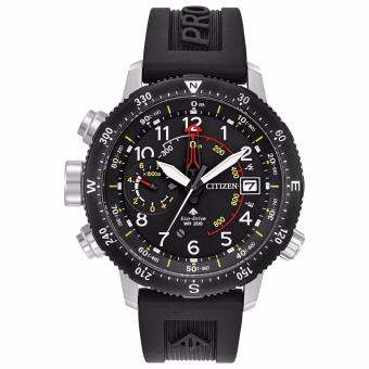 Gambar CITIZEN BN4044 15E   Eco Drive   Altimeter   Compass   Jam Tangan Pria   Bahan Tali Rubber   Hitam