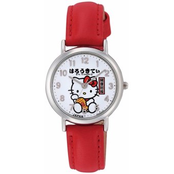 [Citizen Queue and Queue] CITIZEN Q & Q Watch Hello Kitty Analog Leather Belt Made in Japan × White × 0023N012 Women's - intl  