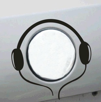 Gambar Creative Headset Audient Music Car Sticker Decal   intl