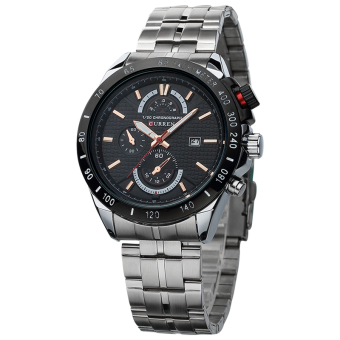 CURREN Men's Quartz Date Stainless Steel Wrist Watch  