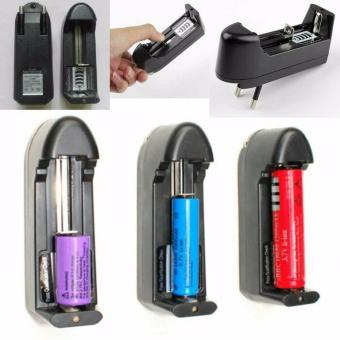 Gambar Dekstop Charger Universal 1 Slot Baterai Senter 18650   Vape