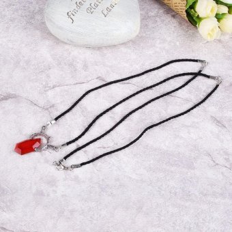Devil May Cry Dante Ruby Amulet Pendant Anime Cosplay Necklace Blue/Red - intl  