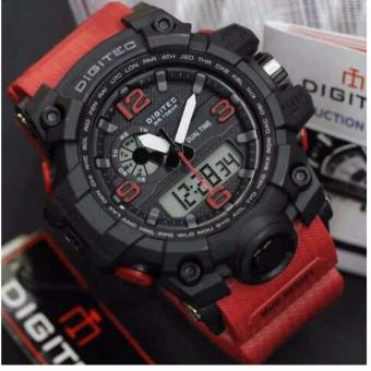 Gambar Digitec   DG2093YG   Jam Tangan Pria   Wanita   Bahan Tali Karet   Dual Time   Casual Model