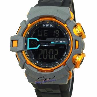 Gambar Digitec   DG2110M   Jam Tangan Pria   Strap Karet   Hitam Abu Gold