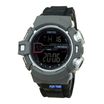 Gambar Digitec   DG2110M   Jam Tangan Pria   Strap Karet   Hitam Abu Silver