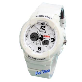 Gambar Digitec   DG2111L   Jam Tangan Wanita Dual Time   Strap Karet  Putih