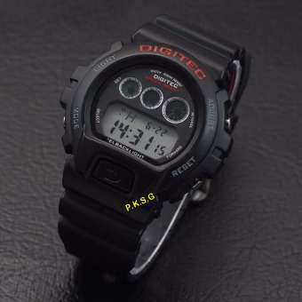 Gambar Digitec Digital Jam Tangan Pria Rubber Strap   DG 4479 Hitam Merah